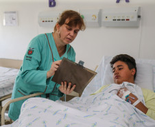 Alfabetização no Hospital Infantil Waldemar Monastier em Campo Largo Curitiba, 19/03/2019 -  Foto: Geraldo Bubniak/ANPr