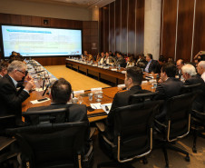 O Governador Carlos Massa Ratinho Júnior, durante reunião com a equipe de governo. 09/09/2019 - Foto: Geraldo Bubniak/AEN