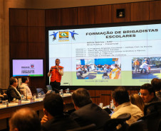 O Governador Carlos Massa Ratinho Júnior, durante reunião com a equipe de governo. 09/09/2019 - Foto: Geraldo Bubniak/AEN