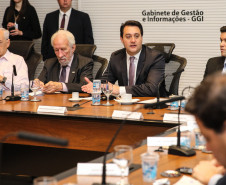 O Governador Carlos Massa Ratinho Júnior, durante reunião com a equipe de governo. 09/09/2019 - Foto: Geraldo Bubniak/AEN