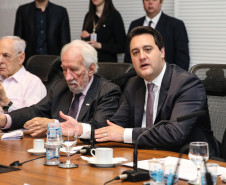 O Governador Carlos Massa Ratinho Júnior, durante reunião com a equipe de governo. 09/09/2019 - Foto: Geraldo Bubniak/AEN