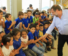 O vice-governador e secretário da Educação inaugurou o Colégio Estadual Izaías Rafael da Silva, no Assentamento Libertação Camponesa, e a Escola Estadual Indígena Cacique Nur Fê. Os investimentos foram de R$ 2,7 milhões. 