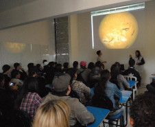 Além de conhecerem as instalações da instituição, os alunos participaram de palestra que abordou escolha profissional.