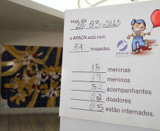 Crianças e jovens atendidos pela APACN em Curitiba recebem aulas de professores das secretarias municipal e estadual da Educação.