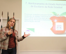 Diretora de Infraestrutura Logística, Organização e Gestão (Dilog) da SEED, Márcia Cristina Stolarski.