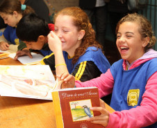 Qualidades do Programa Estadual da Alimentação Escolar e da Agricultura Familiar são salientadas durante visita de Arns a escolas em Tibagi. Foto do Colégio Estadual João Francisco da Silva.