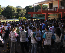 Ações envolveram 14 municípios, 36 escolas, 950 estudantes e cerca de 70 professores do Núcleo Regional de Cascavel e serviram para conscientizar sobre a Hanseníase.