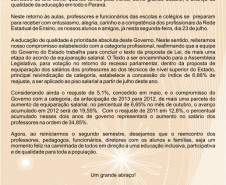 Mensagem de voltas às aulas