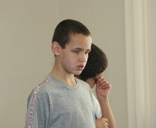 Aluno Kleyton Maçaneiro, 12 anos, foi personagem de uma reportagem do programa Fantástico, na Rede Globo.