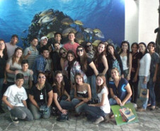 A pesquisa de campo teve como objetivo mostrar aos alunos a prática das teorias vistas em sala de aula.