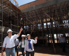 O governador Beto Richa visita as obras do Centro Estadual de Educação Profissional de Ibaiti.