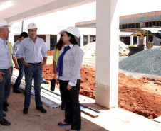 O governador Beto Richa visita as obras do Centro Estadual de Educação Profissional de Ibaiti.