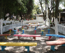 O Colégio Estadual Narcíso Mendes, em Curitiba, inaugurou nessa terça-feira (09) a “Praça Helena Kolody, a Voz do Coração”.