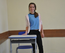 “É bem melhor que o outro, que já estava bem velho. Agora vai ser bem melhor estudar”, disse a aluna Polianna Bernardo Costa Neves, 14 anos, do 8º ano.