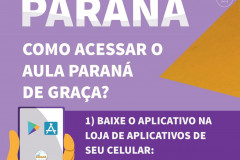 Como acessar o Aula Paraná e o Google Classroom de graça