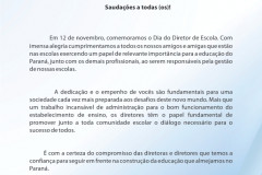 Mensagem do vice-governador e secretário de Estado da Educação, Flávio Arns, aos diretores das escolas do Paraná.