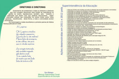 Cartão da superintendente da educação Meroujy Cavet para o Dia do Diretor