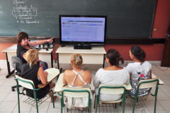 Semana pedagógica no Colégio Elza Schermer Moro, fevereiro de 2012. Foto de arquivo.