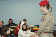 Programa Brigada Escolar no Colégio Estadual Polivalente. Foto de arquivo.