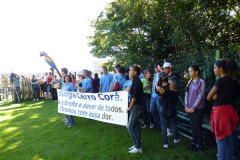 Alunos do Colégio Estadual Dario Velloso e do Colégio Estadual Novo Horizonte participaram de uma caminhada no parque Linear da Sanga Panambi, em comemoração ao Dia Mundial da Água. A Sanga é um dos cartões postais de Toledo e um dos afluentes do rio Marreco.