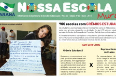 Edição traz matérias exclusivas sobre os Grêmios Estudantis e o Concurso de Remoção para servidores do Quadro de Funcionários da Educação Básica.