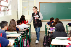 04-06-13 - Colégio Estadual Professor Lysimaco Ferreira Costa, alunos se prepararam para participar das Olimpíadas Escolares de Matemática.