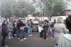 Alunos visitam quartel em Francisco Beltrão