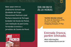 O educador português lançará, no próximo dia 8 de agosto, em Curitibao, o livro Crônicas Educação, a respeito da sua inconformada visão sobre a construção social chamada Escola.