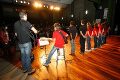 Apresentação de alunos no Centro Cultural de Umuarama, durante a Caravana da Poesia. 18-09-13.