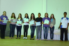 Alunos escreveram sobre prevenção ao uso de drogas para concurso Não Jogue sua Vida no Lixo: Toledo tá de Boa e concorreram a notebooks.