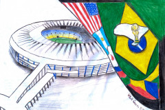 Desenho feito por aluno do Colégio Estadual Marechal Gaspar Dutra é o novo vencedor do Concurso. Sua arte vai ilustrar o calendário escolar de 2014.