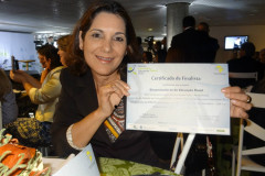 Deolinda Cornicelli Buosi é professora de arte no Colégio Estadual Nestor Victor, em Pérola. Seu projeto ficou em primeiro lugar entre 190 inscritos.