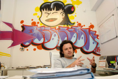 União da Vitoria, matéria sobre evasão escolar, na foto o Promotor Julio Ribeiro de Campos Neto. 13-11-13.