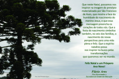 Confira a mensagem de natal do vice-governador e secretário da Educação Flávio Arns para as comemorações de final de ano.