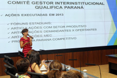 Comitê Gestor responsável por programas na área de qualificação profissional reuniu-se para avaliar as ações do ano passado e traçar planos para 2014.