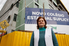 Colégio Estadual Doutor Eduardo Virmond Suplicy no centro de Francisco Beltrão, na foto a diretora Nilva Giongo da Silva. 14-05-14. 