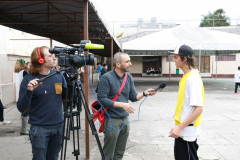 Colégio Estadual Dom Pedro II no bairro Batel recebe a equipe de reportagem da Agência Internacional Associated Press. 06-06-14.