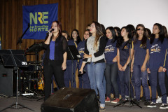 Encontro de grêmios estudantis e representantes de turmas do NRE da Área Metropolitana Norte reúne professores e alunos em Pinhais.