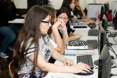 Colégio Estadual Professor Narciso Mendes, alunos se preparam para o ENEM. 27-10-14.