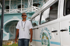 O Governo do Estado do Paraná está restaurando o primeiro mirante de Curitiba, o Edifício Belvedere, na Praça João Cândido, no Alto São Francisco. Os pintores são 16 detentos da Colônia Penal Agrícola Industrial de Piraquara. A ação faz parte do Projeto Mãos Amigas e já restaurou mais de 120 prédios públicos em Curitiba e região metropolitana. 15-12-14.