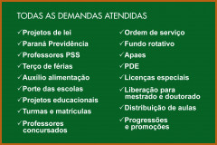 O Governo do Estado do Paraná lamenta a decisão tomada pela assembleia da APP-Sindicato na data de hoje, de estender a paralisação de professores e funcionários.