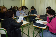 Turma de alunos da EJA