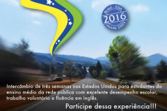 Estão abertas as inscrições para o Programa Jovens Embaixadores, que seleciona estudantes para um intercâmbio estudantil nos Estados Unidos.