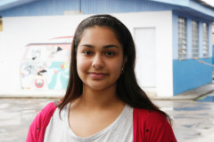 “Acho bem importante esse tipo de trabalho, para todos os pais e a comunidade reforçarem o vínculo com a escola. Sempre estamos juntos e sabemos o que acontece dentro do colégio”, disse Brenda Vale, irmã e responsável pela aluna Tamara Lucia Vale, de 11 anos.