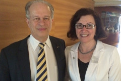 Ana Seres esteve em Brasília nesta quarta-feira (16), onde participou de reuniões sobre a Base Nacional Comum da Educação (BNCE).