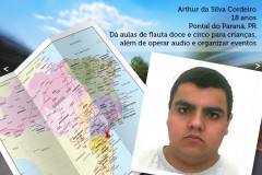 Há quatro anos, Arthur atua em projetos sociais na comunidade em que vive