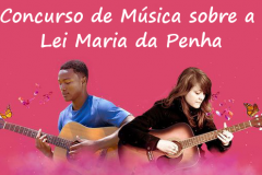 4ª Edição do Concurso de Música sobre a Lei Maria da Penha está com inscrições abertas até o dia 25 de novembro. São quatro categorias e vários ritmos.
