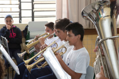Banda Musical de Concerto do Colégio Estadual Professora Maria Gai Grendel. Foto de 2013.