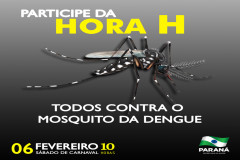 Sábado é dia de Hora H contra o mosquito da dengue