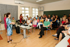 As atividades da Semana Pedagógica começaram nesta segunda-feira (22) em todo o Paraná, com a participação de cerca de 100 mil profissionais das 2,1 mil unidades da rede estadual de ensino. As programações regionais foram organizadas pelos 32 Núcleos de Educação, com suporte das equipes pedagógicas da Secretaria Estadual. Colégio Estadual Rio Branco.